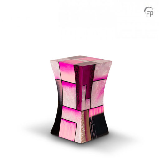 Glasfiber urn roze