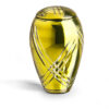 Glazen urn geel