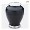 Premium Urn Simplicity zwart met zilver A523