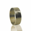 Gouden ring met vingerafdruk en 3 zikronia stenen