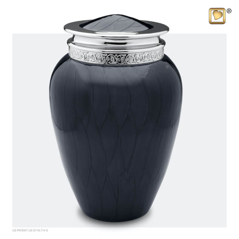 ESplanade Crematie Urn - Klassieke Metalen Memorial Container Wit, 10 Inch, Capaciteit 3300 Ml Voor Menselijke Of Huisdieras