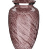 Aluminium urn granietlook roze