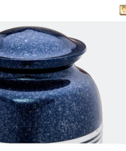 Klassieke urn gespikkeld blauw A212 zoom