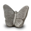 Keramische urn vlinder zilver
