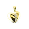Gouden ashanger | hart met zirkonia’s