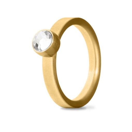 Goudkleurige asring Birthstone April