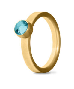 Goudkleurige asring Birthstone December