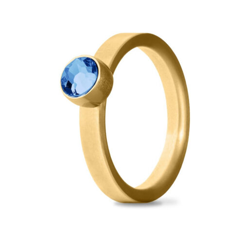 Goudkleurige asring Birthstone September