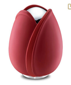 Tulp urn rood