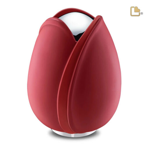 Tulp urn rood